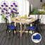 Ensemble de 4 coussins de siège ronds, coussins de chaise de patio (seulement coussin)-126454355