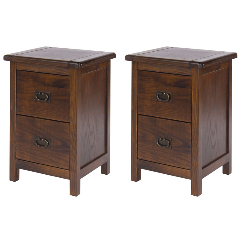 Boston 36cm W Solid Wood Bedside Table