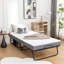 Lit d'invité pliable avec matelas et housse