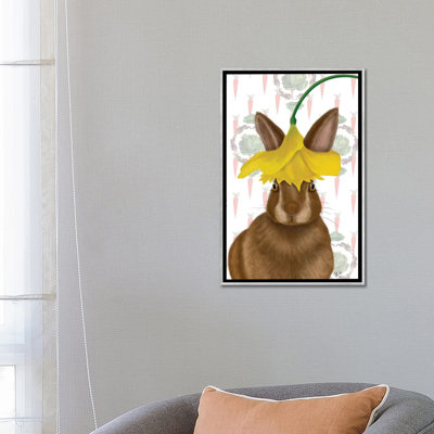 «Daffodil Rabbit» par Fab Funky - impression d'art graphique