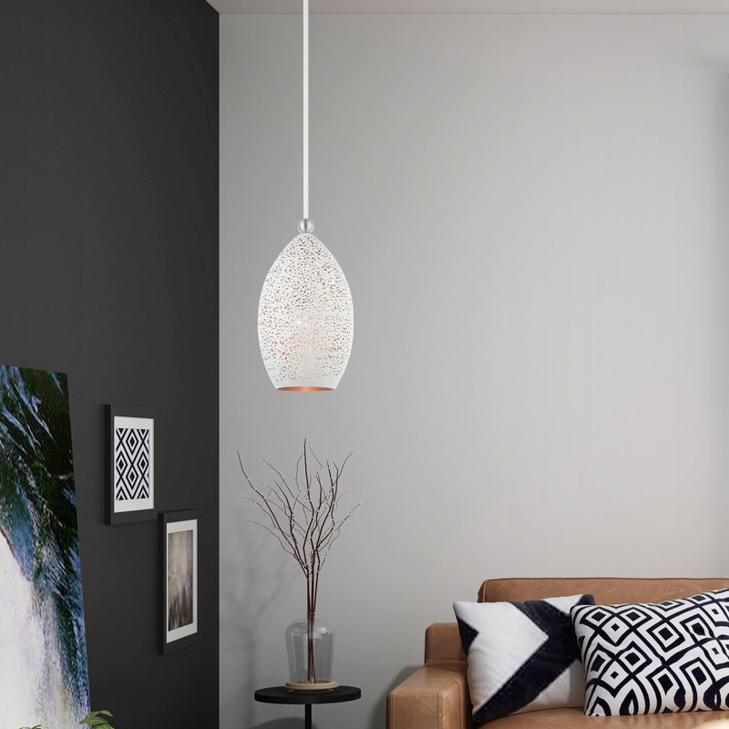 Bion 1 - Light Bronze Pendant, White
