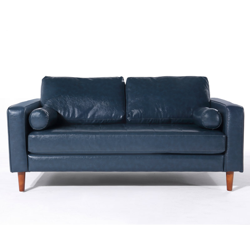 Causeuse en cuir Cosmic Bastimentos, Cuir véritable bleu
