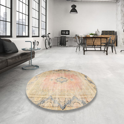 Tapis oriental beige en laine / polyester tissé à la machine Cociani