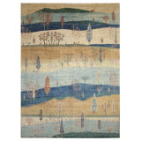 High-Quality Hand-Knotted Blue And Multi Area Rug