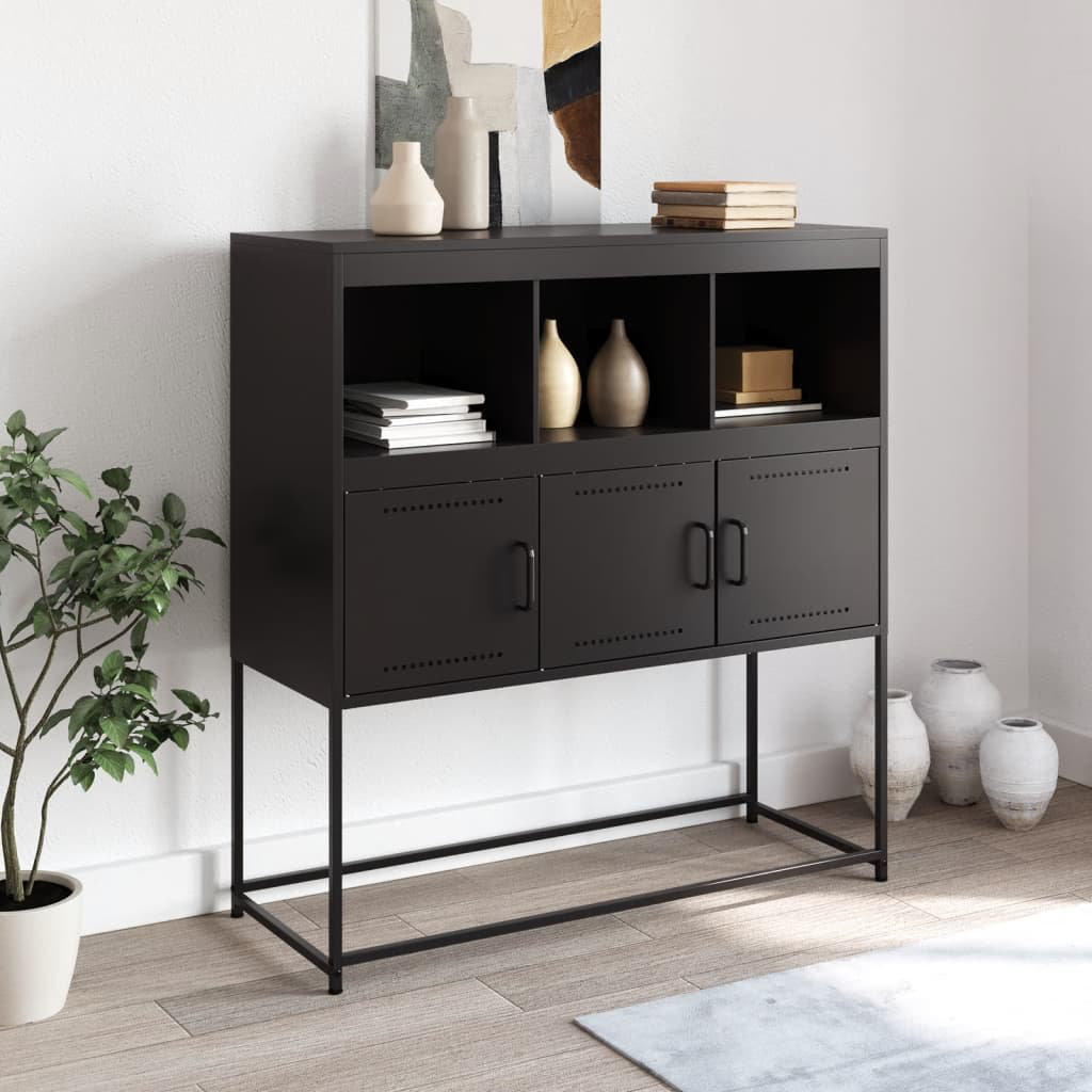 Vidaxl Sideboard 100,5x39x107 cm kaltgewalzter Stahl