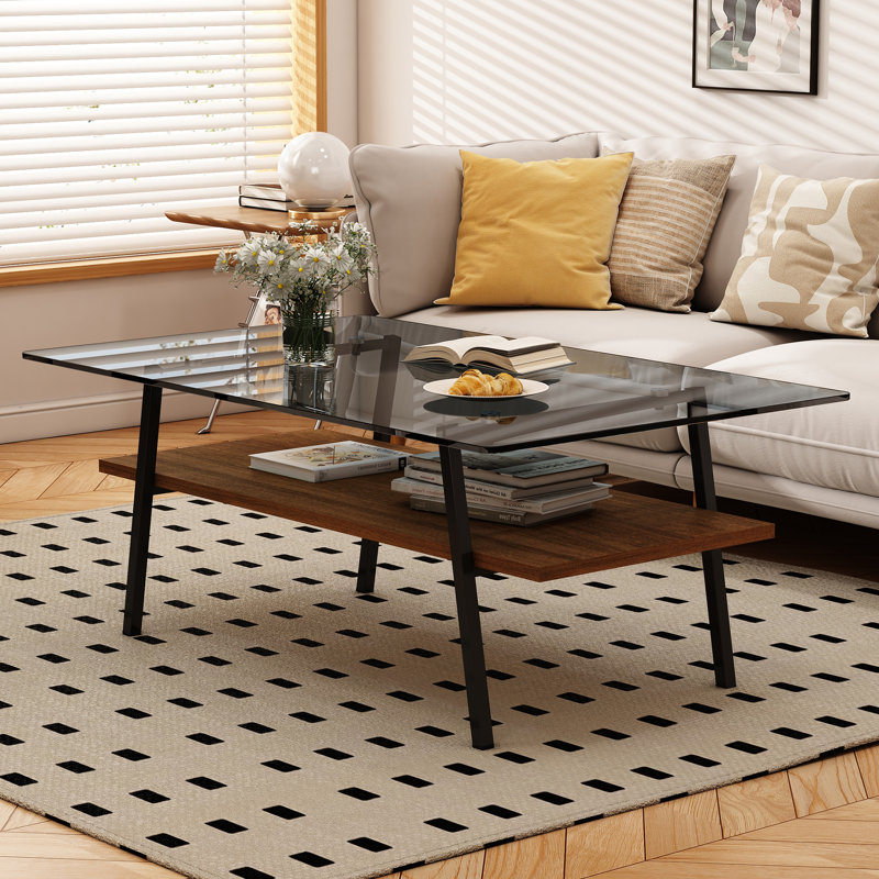 Table de bout en verre Lasher