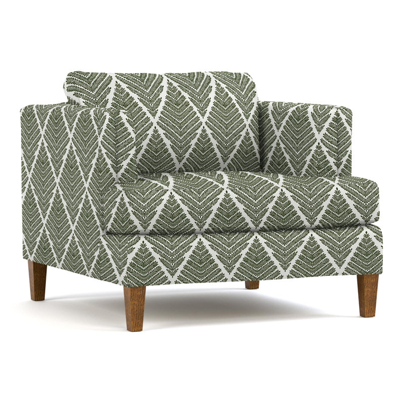 Fauteuil tuxedo avec accoudoirs Surrey Hills, Perigold Emmeline Ivy