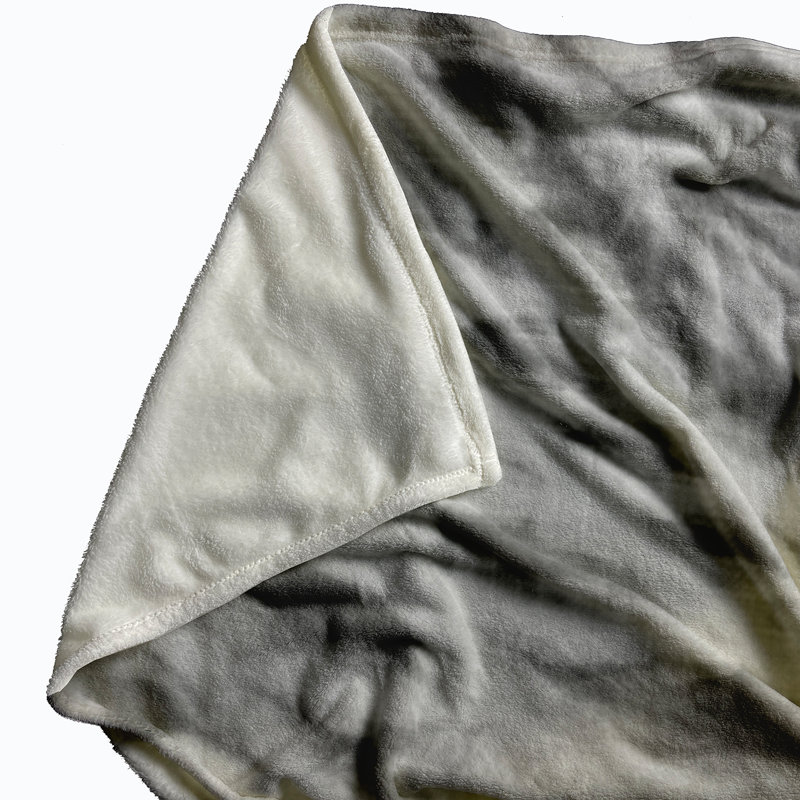 Schumann Plain Weave / Muslin Throw Blanket, Grey