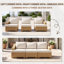 Ensemble de conversation d'extérieur pour 5 personnes avec chaises pivotantes-540667739