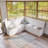 L-Shaped Storage Bench With Cushioned Seat