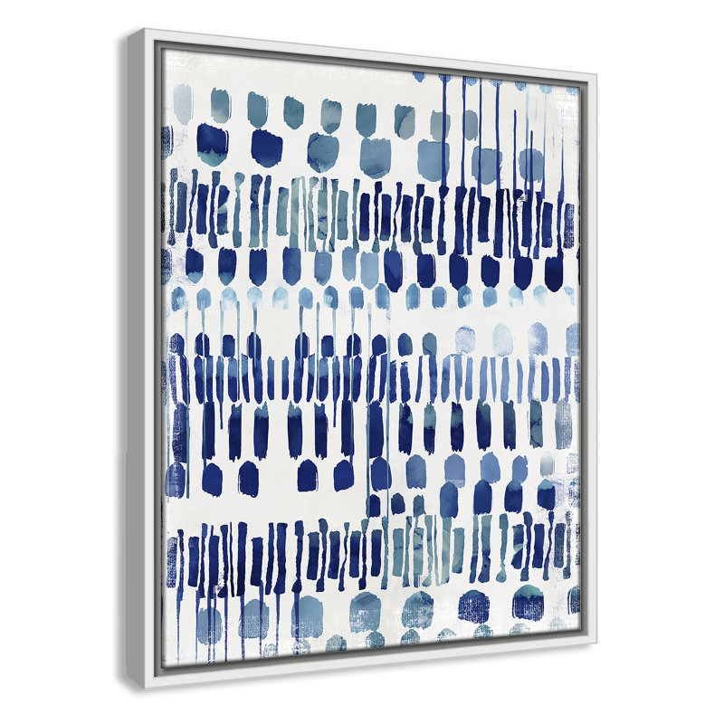 Fynn Continuately I - reproduction d'art, Sans mat, Toile avec cadre blanc, H 21,5 po x l 17,5 po x P 2 po