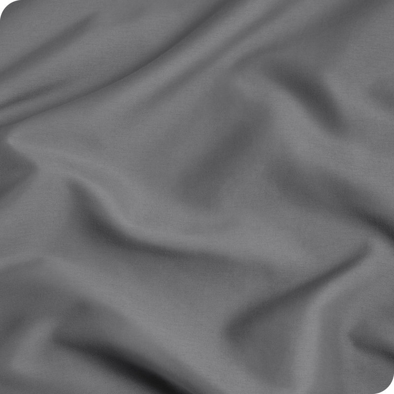 Microfiber Pillowcase Set Envelope Closure, Gray, Standard Pillow Case