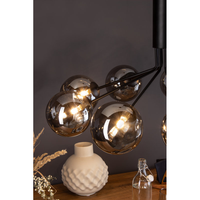 Felicien 9 - Light Sputnik Pendant, Black, Black