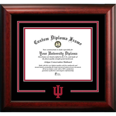 Cadre diplôme en boisson indiana hoosiers NCAA