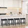 26" Counter Stool with Backless Wood Back