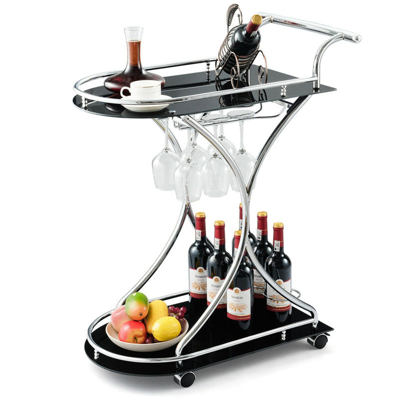 Leodore Metal Bar Cart