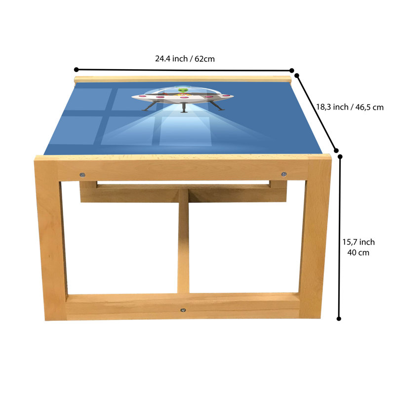 Jai-Teigh Sled Coffee Table, 62cm H x 46cm W x 40cm D