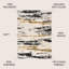 Jubei Modern Bold Strie' Shag Beige/Black/Yellow Rug-132420044
