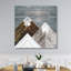 «Wood Inlay Mountains I», impression sur toile tendue-29002883