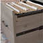 Bureau en L au design minimaliste, finition brune