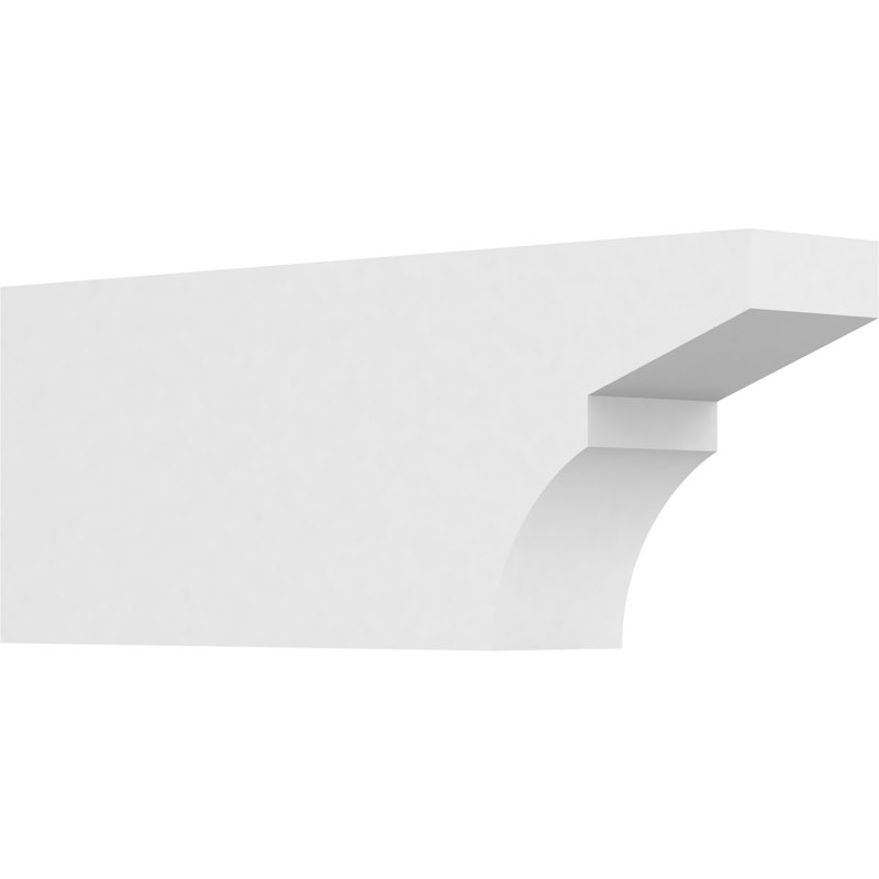 3"W x 6"H x 16"L Standard Monterey Architectural Grade PVC Rafter Tail, 6"H x 3"W x 16"D