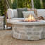 Scottsdale 40" Round Stone Propane Fire Pit Table By Real Flame