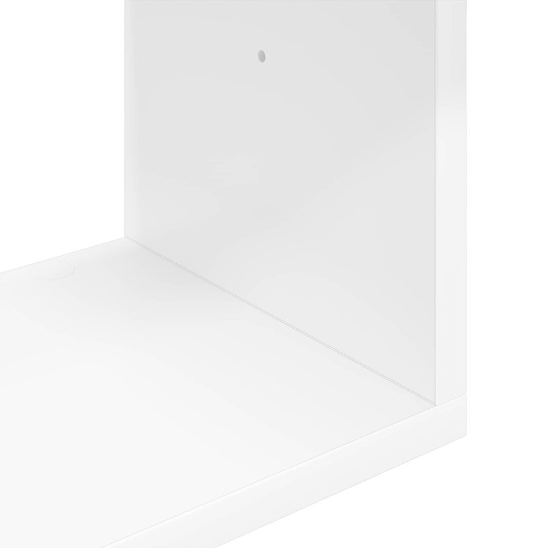  Wall Shelf with Shelf with Storage Engineered Wood Modern Wall-Mounted