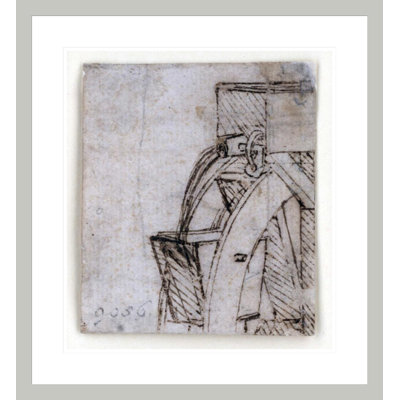 Study of machine by Leonardo da Vinci -Framed Giclee Print
