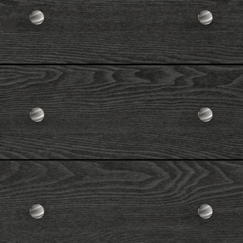 Commode 5 tiroirs Tevrat, Chêne gris foncé