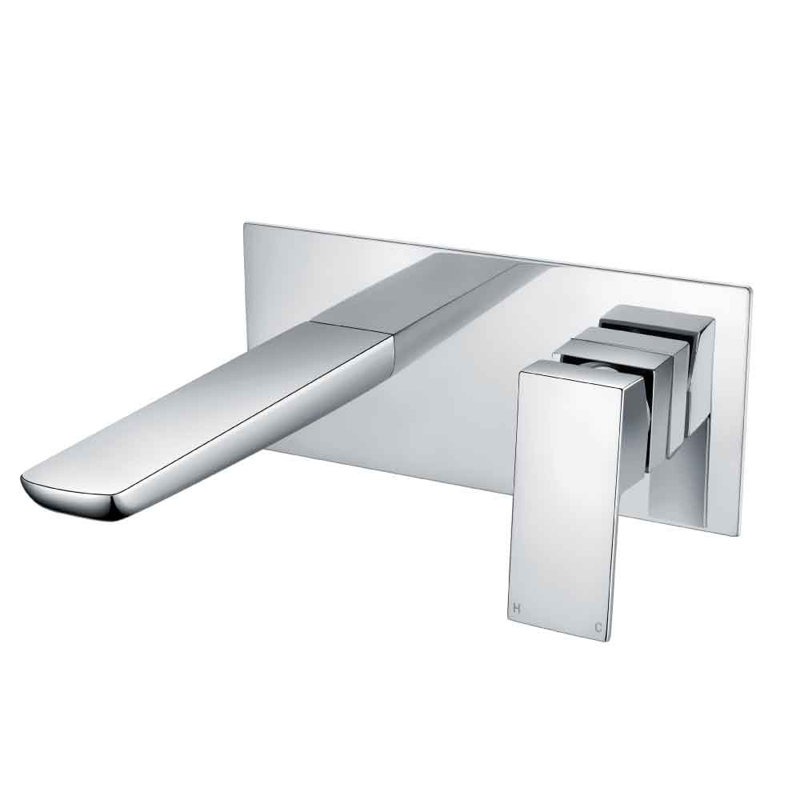 Zella 2 Handle Wall Bath Filler, Chrome
