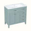 Ensemble de meuble-lavabo simple 35,98 po avec plateau en bois manufacturé Ranyla