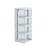 Glass Door Wall Mounted Corner Cabinet