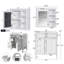 Meuble-lavabo 30 po avec lavabo supérieur et armoire à miroir-102800289