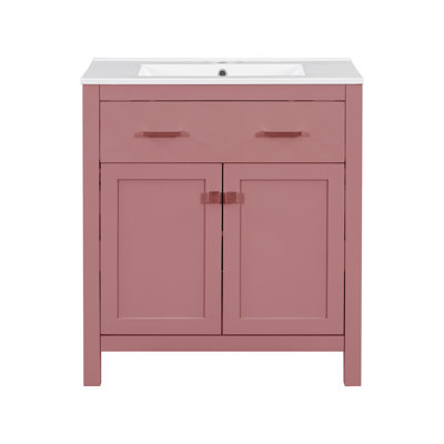 30'' Single Bathroom Vanity With Ceramic Top