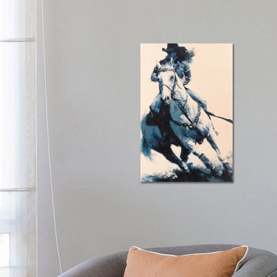 Mood indigo II 1 Piece Wrapped Canvas Wall Art