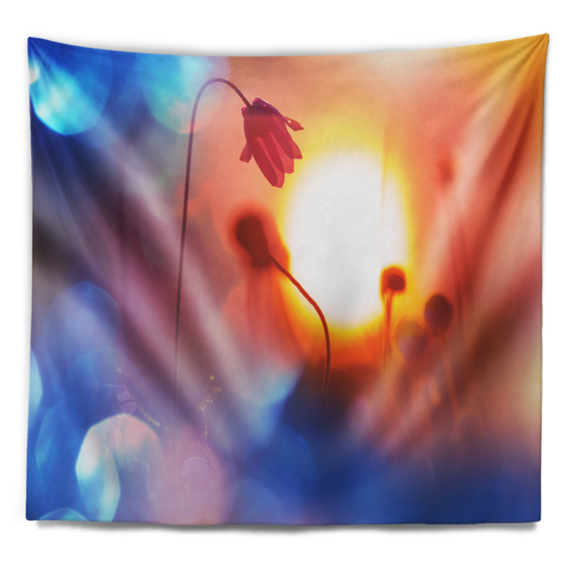 Tapisserie florale, H 50 po x l 60 po