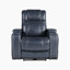 Fauteuil inclinable électrique en cuir fleur de 38 po Ceana