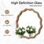 Miroir mural rond en bois