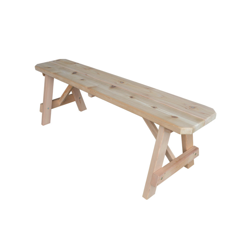 Banc en bois Guernsey, H 17 po x l 55 po x P 11 po, Inachevé