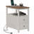 HOMCOM  End Table With Charging Station And USB Ports, Narrow Side Table With Drawers & Shelf  ,