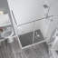 Cabine de douche rectangulaire à charnière 72 "x 72" Bromley GS