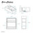Pierre 19.5 Single, Open Shelf, Metal Frame Bathroom Vanity-78627009