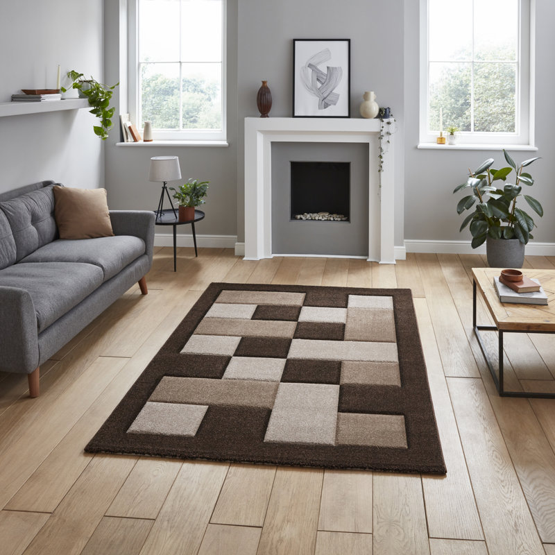 Avawatz area rug Machine Woven Brown, Rectangle 160 x 220cm