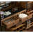 American Heritage Braxton Bar Cabinet – Solid Wood with Wine Storage, Mirror, Stemware Holders & Drawers