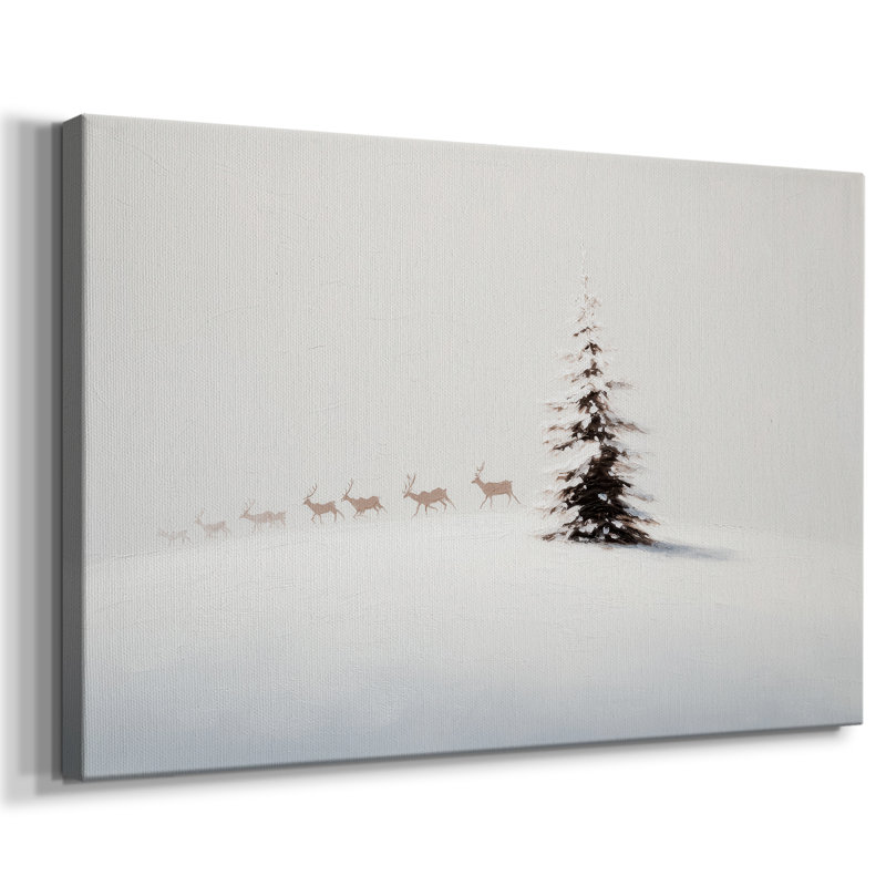 Toile blanche neige Snowchush, H 18 po x l 12 po