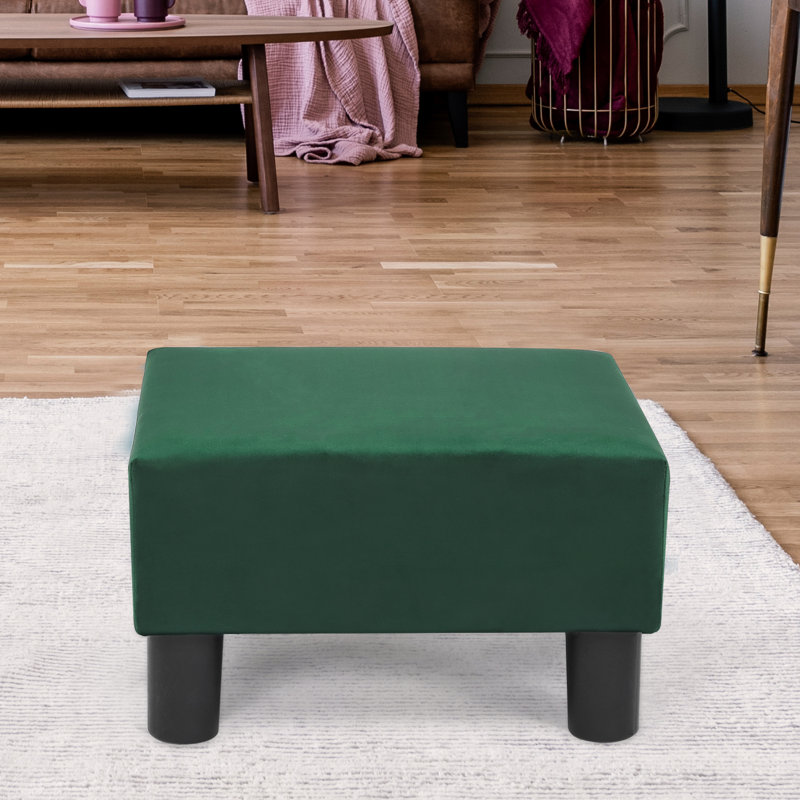 Repose-pieds moderne carré, Vert