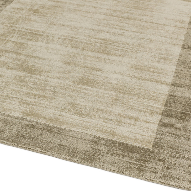 Desrosiers Shinny Bordered Smoke/Putty Area Rug, Rectangle 120 x 170cm
