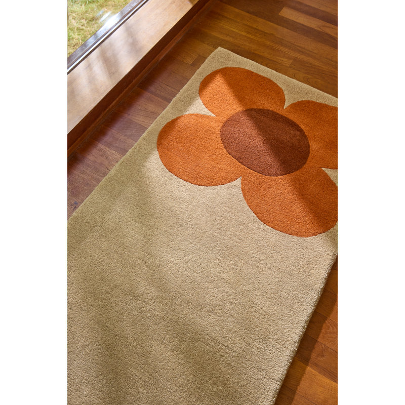Hand Tufted Wool Floral Area Rug, Runner 2'2" x 7'7"