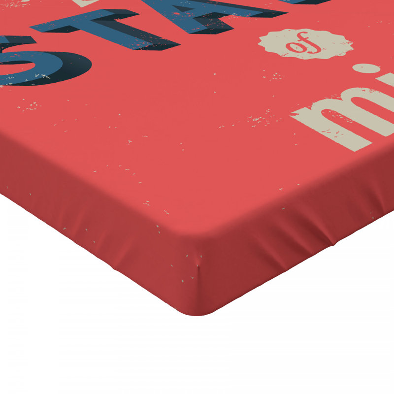 Saying Microfiber Fitted Sheet, Queen Fitted Sheet