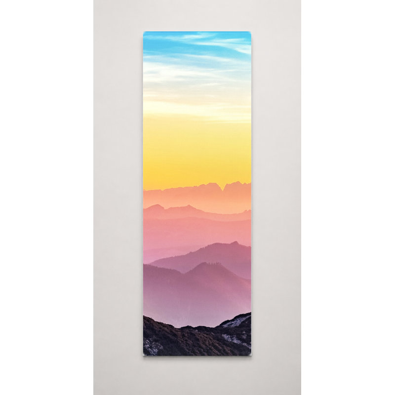 «Mountain Layers at Sunrise», art mural sur toile, 20" W x 60" H